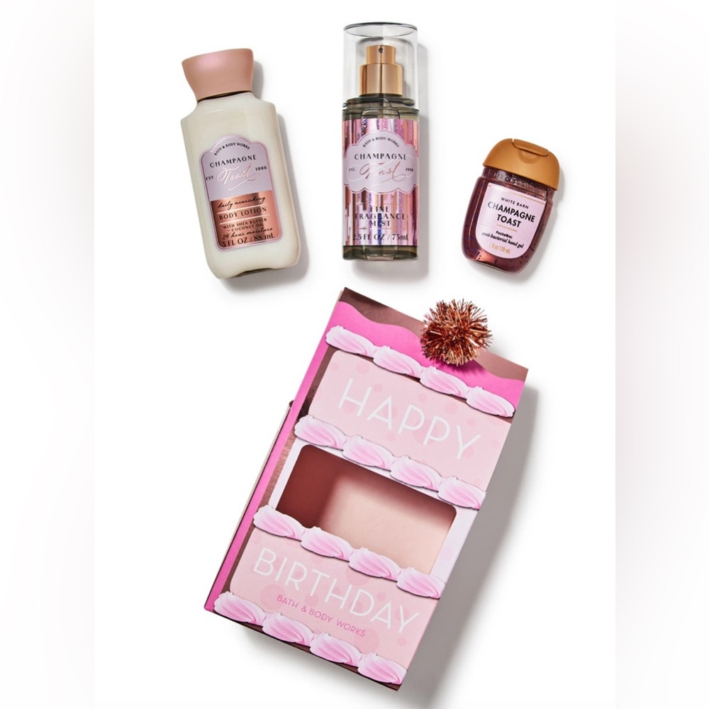 Bath & Body Works Pink Champagne Toast Set
